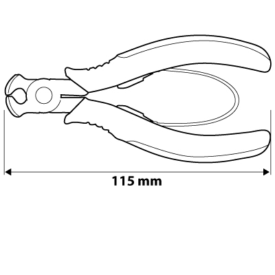 Кусачки торцевые прецизионные, 115 мм Neo Tools 01-101 - Фото #3
