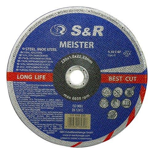 Круг отрезной по металлу и нержавеющей стали S&R Meister A 30 S BF 230x1,8x22,2 S&R 131018230 - Фото #1