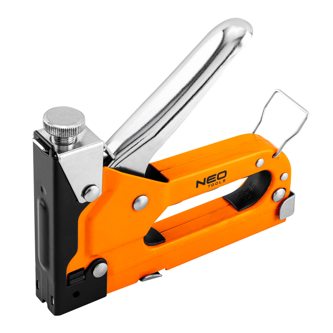 Многофункциональный степлер 3 в 1, 4-14 мм, сталь, скобы G, L, E Neo Tools 16-031 - Фото #1