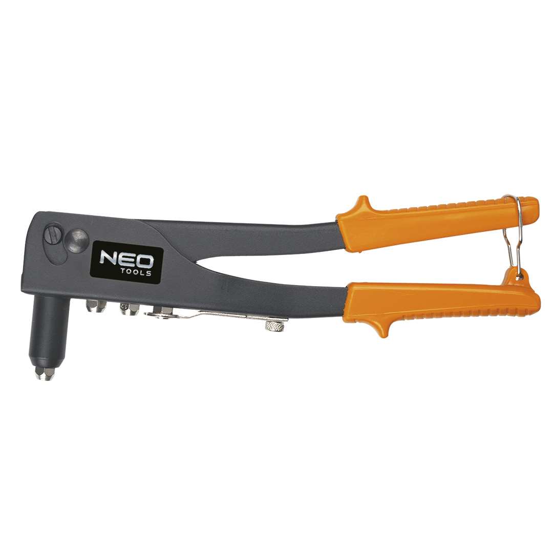 Заклепочник для заклепок сталевих та алюмінієвих 2.4, 3.2, 4.0, 4.8 мм Neo Tools 18-101 - Фото #1