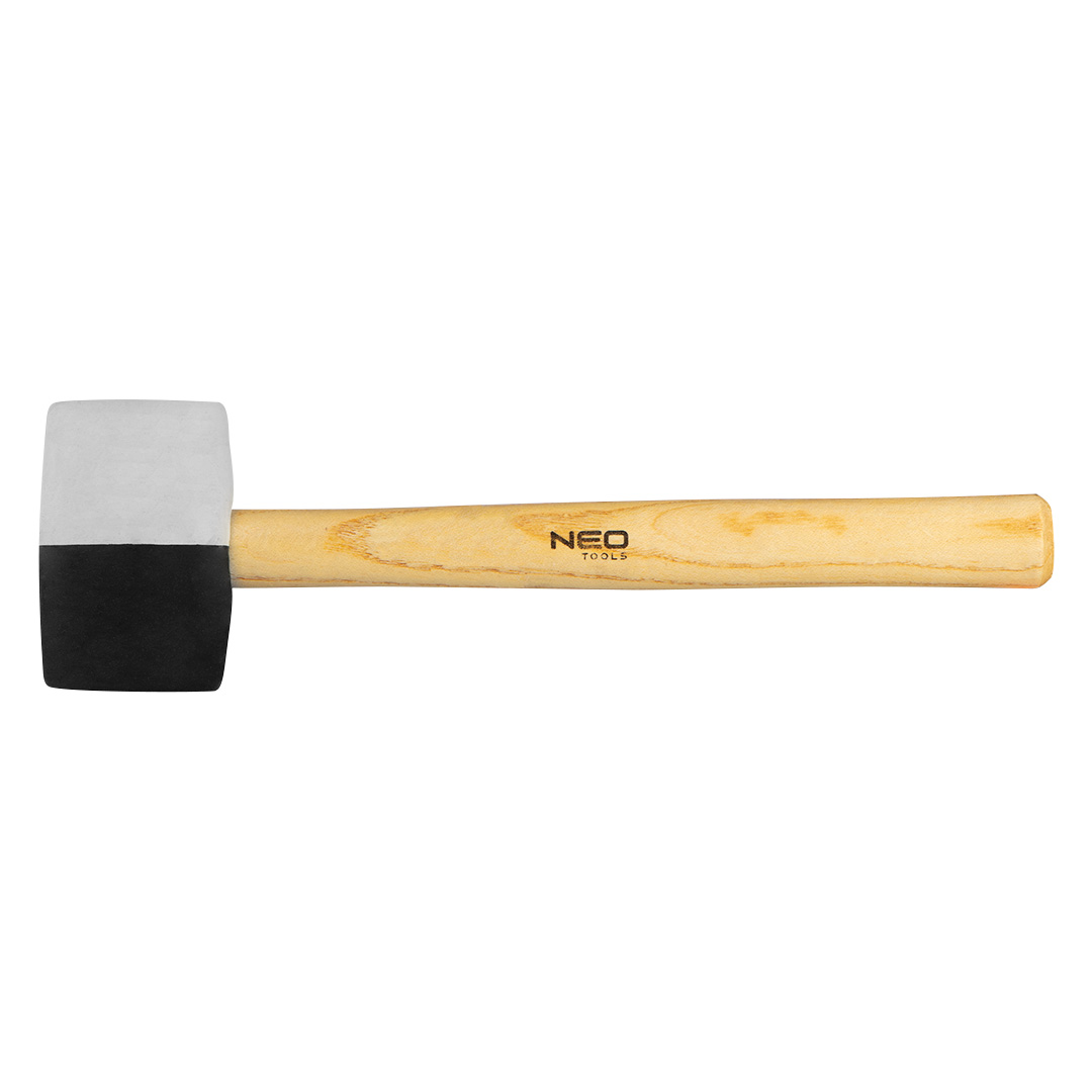 Киянка резиновая Ш 58 мм, 450 г, черно-белая резина Neo Tools 25-067 - Фото #1