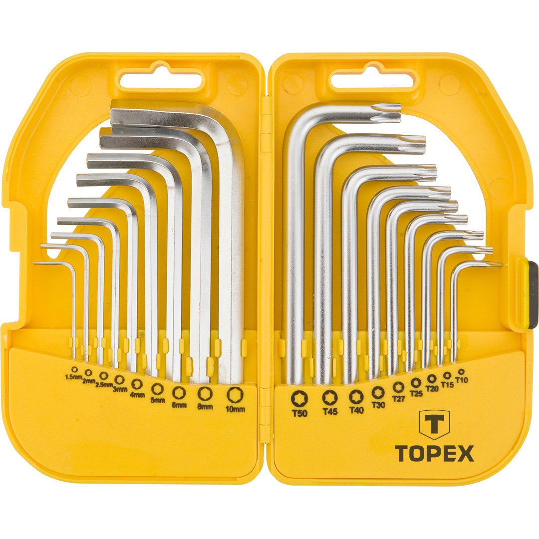Ключи шестигранные и Torx, набор 18 шт TOPEX 35D952 - Фото #1