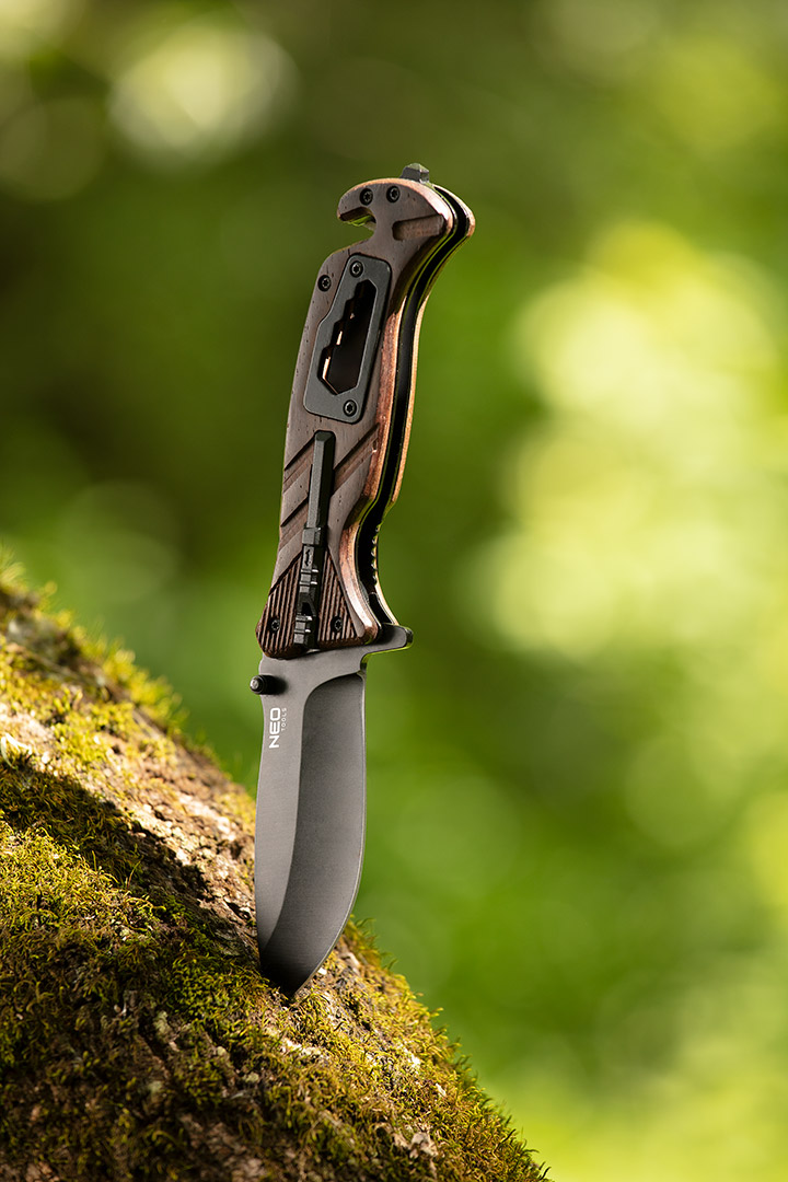 Складной нож выживания 22 см, 6 в 1 Neo Tools 63-107 - Фото #2