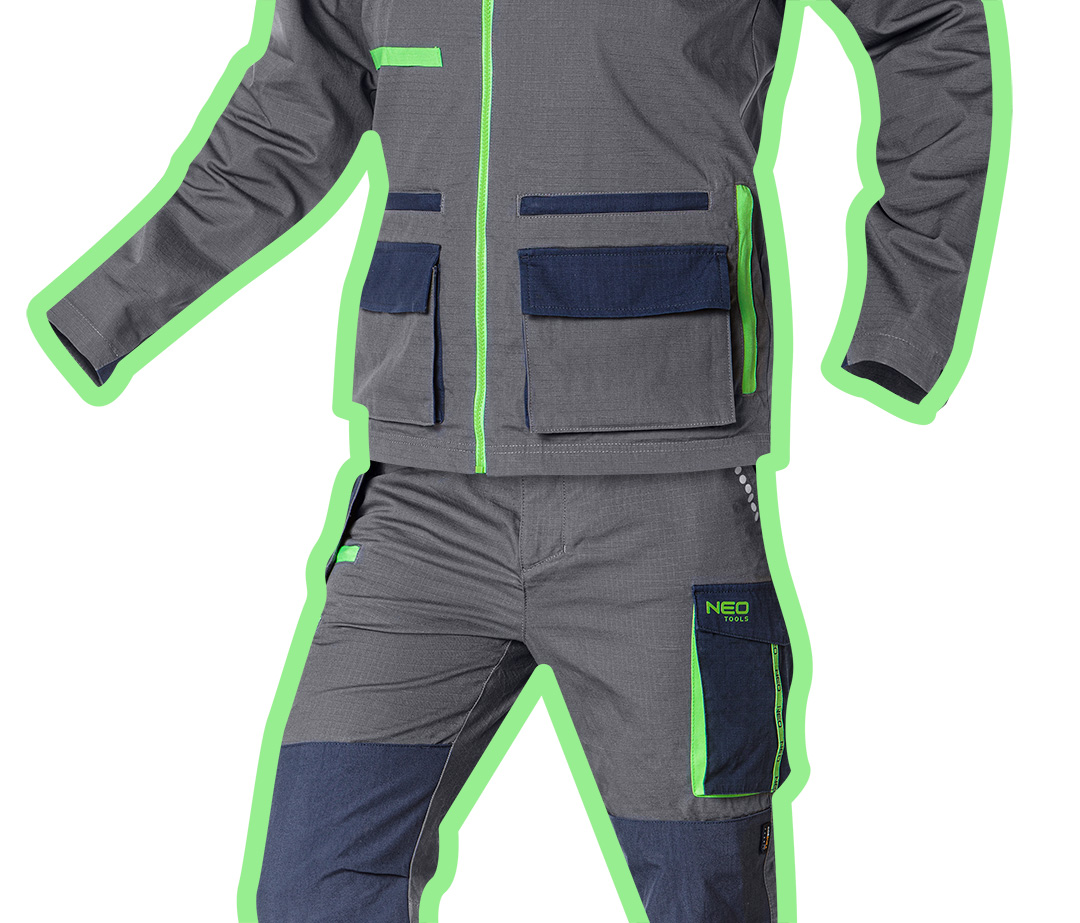 Рабочая куртка PREMIUM, 100% хлопок, рипстоп, размер S Neo Tools 81-217-S - Фото #12