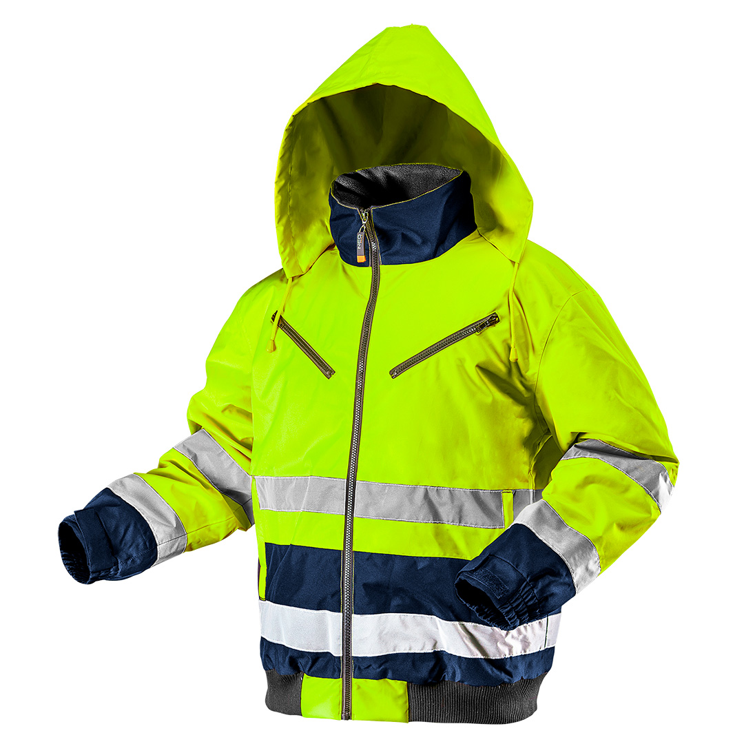 Утепленная рабочая сигнальная куртка, желтая, размер L Neo Tools 81-710-L - Фото #1