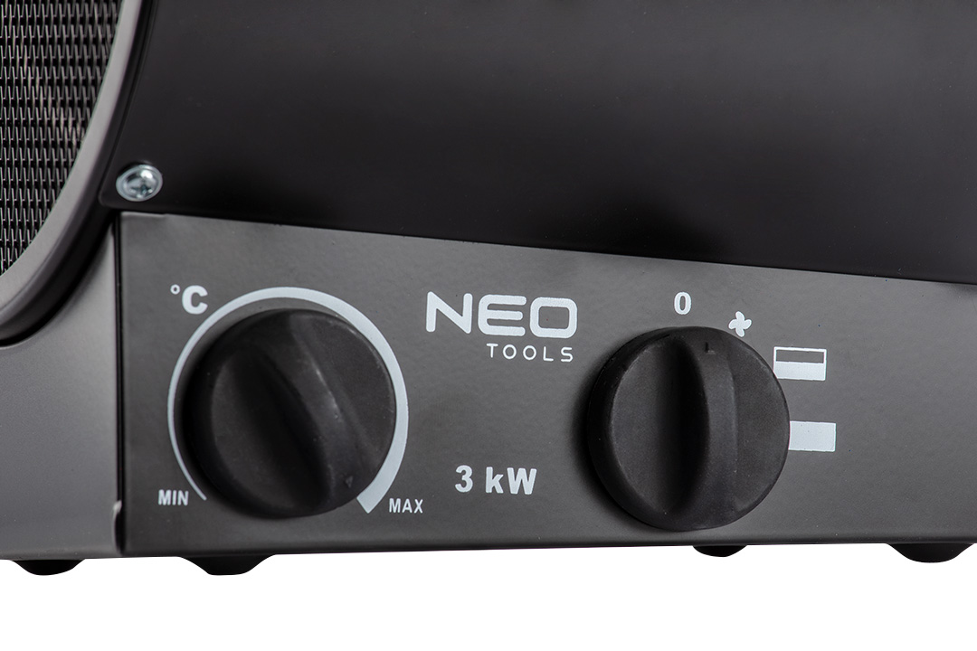 Промышленный электрический нагреватель мощностью 3 кВт Neo Tools 90-066 - Фото #5