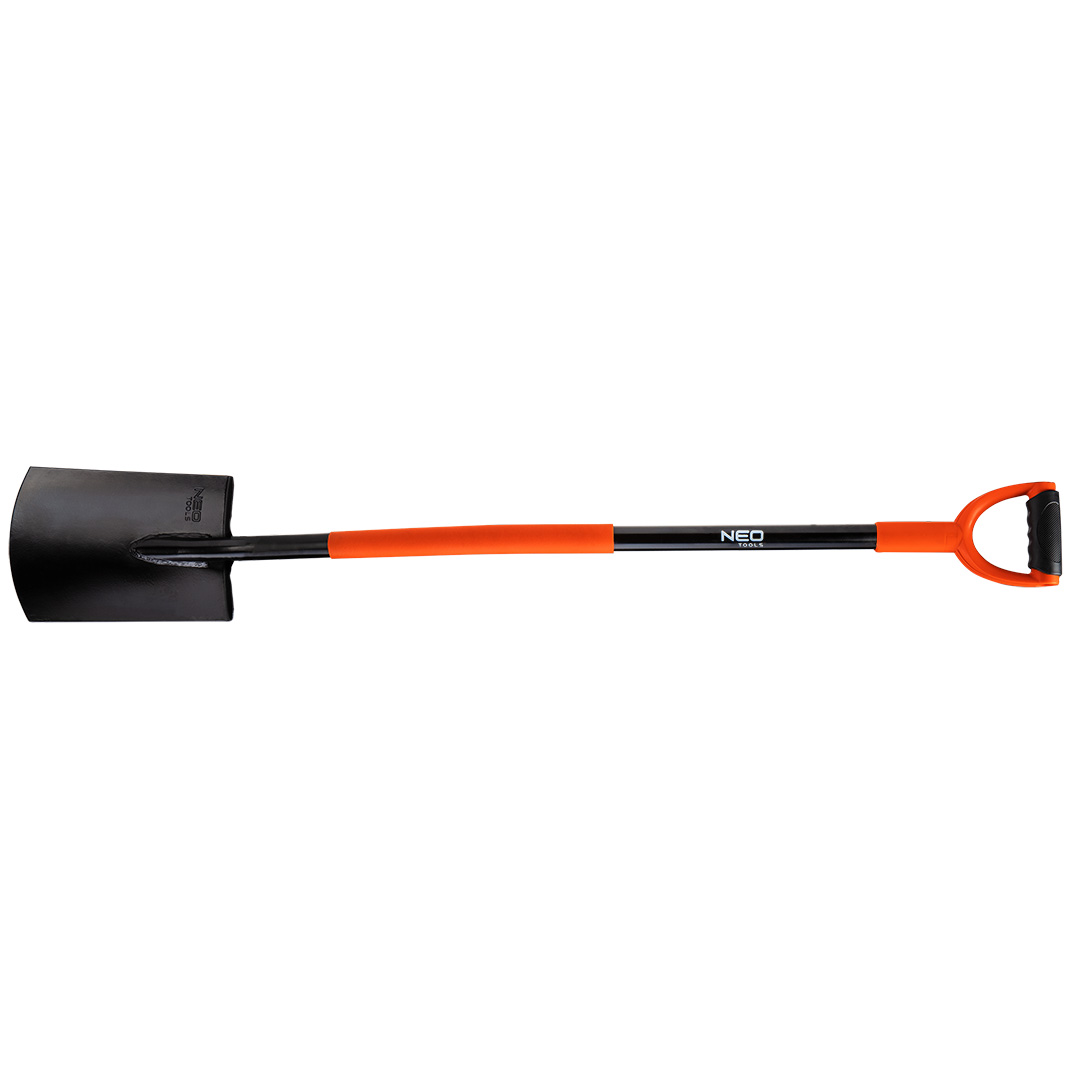 Лопата закаленная прямая, металлический черенок Neo Tools 95-007 - Фото #1